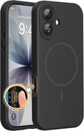 Sleek Magnetic iPhone 17 Case with MagSafe - Shockproof Silicone Protection & Integrated Camera Cover in Black