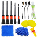 ZOPOSON Professional Car Cleaning Kit - Scrubber Drill Detailing Brush Set with Air Conditioner Vent Tools and Polishing Towels