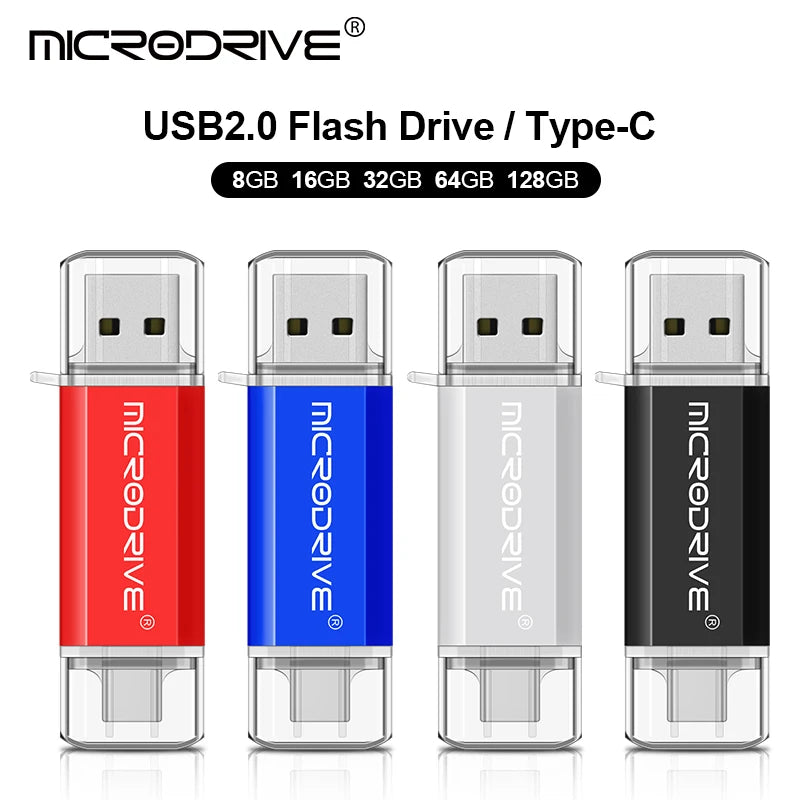 Unlock Lightning-Fast Data Transfers with Our Versatile 2-in-1 Type C USB Flash Drive - Choose Your Perfect Capacity!