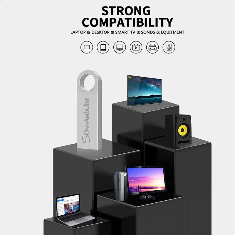 Ultra-Fast USB 2.0 Pen Drive - Choose Your Perfect Storage from 4GB to 128GB for PC and Mobile!