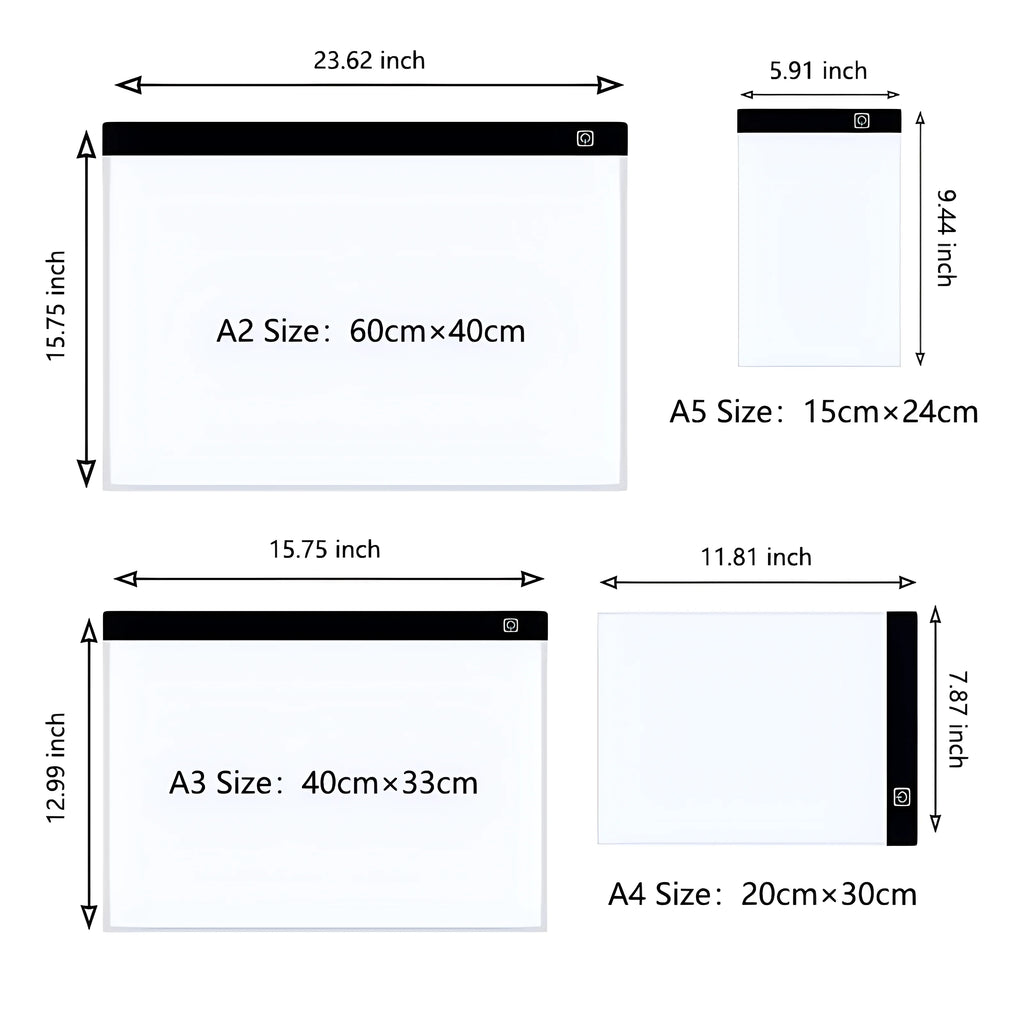 Transform Your Child's Creativity with the A3/A4/A5 Dimmable LED Drawing Copy Pad - The Ultimate Educational Art Toy for Kids!