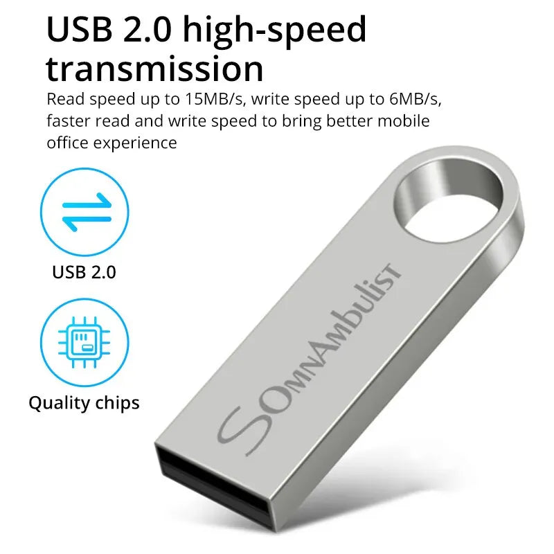 Ultra-Fast USB 2.0 Pen Drive - Choose Your Perfect Storage from 4GB to 128GB for PC and Mobile!