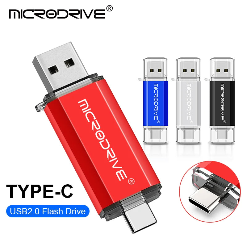 Unlock Lightning-Fast Data Transfers with Our Versatile 2-in-1 Type C USB Flash Drive - Choose Your Perfect Capacity!