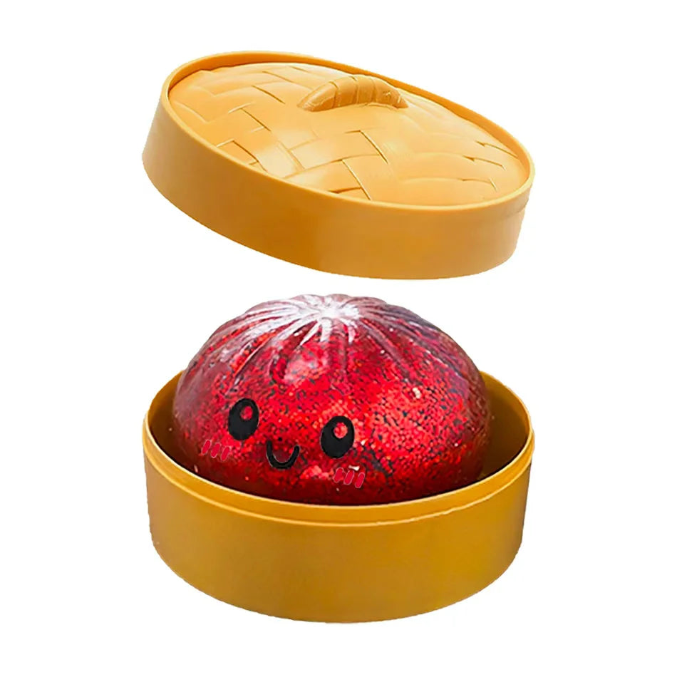 Discover the Fun with Colorful Glitter Dumpling Squishies - 6 Stylish Designs for Ultimate Stress Relief!