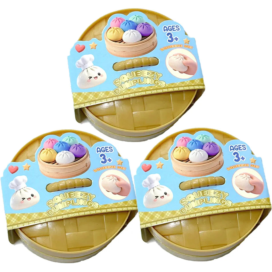 Discover the Fun with Colorful Glitter Dumpling Squishies - 6 Stylish Designs for Ultimate Stress Relief!